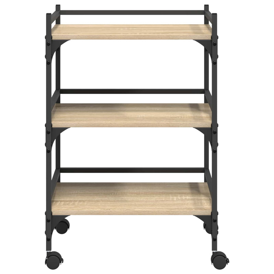 Keuken Trolley Sonoma Eiken 50 x 35 x 75,5 cm Bewerkt hout