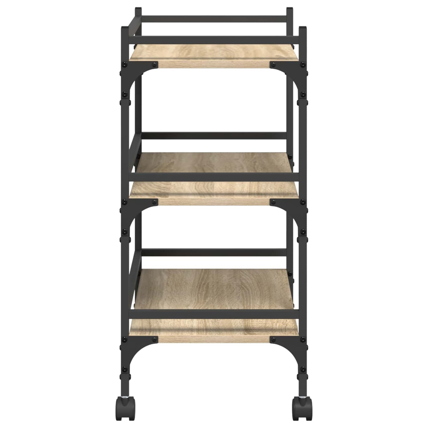 Keuken Trolley Sonoma Eiken 50 x 35 x 75,5 cm Bewerkt hout