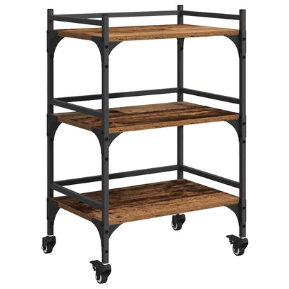 Keuken Trolley Oud Hout 50 x 35 x 75.5 cm Bewerkt hout