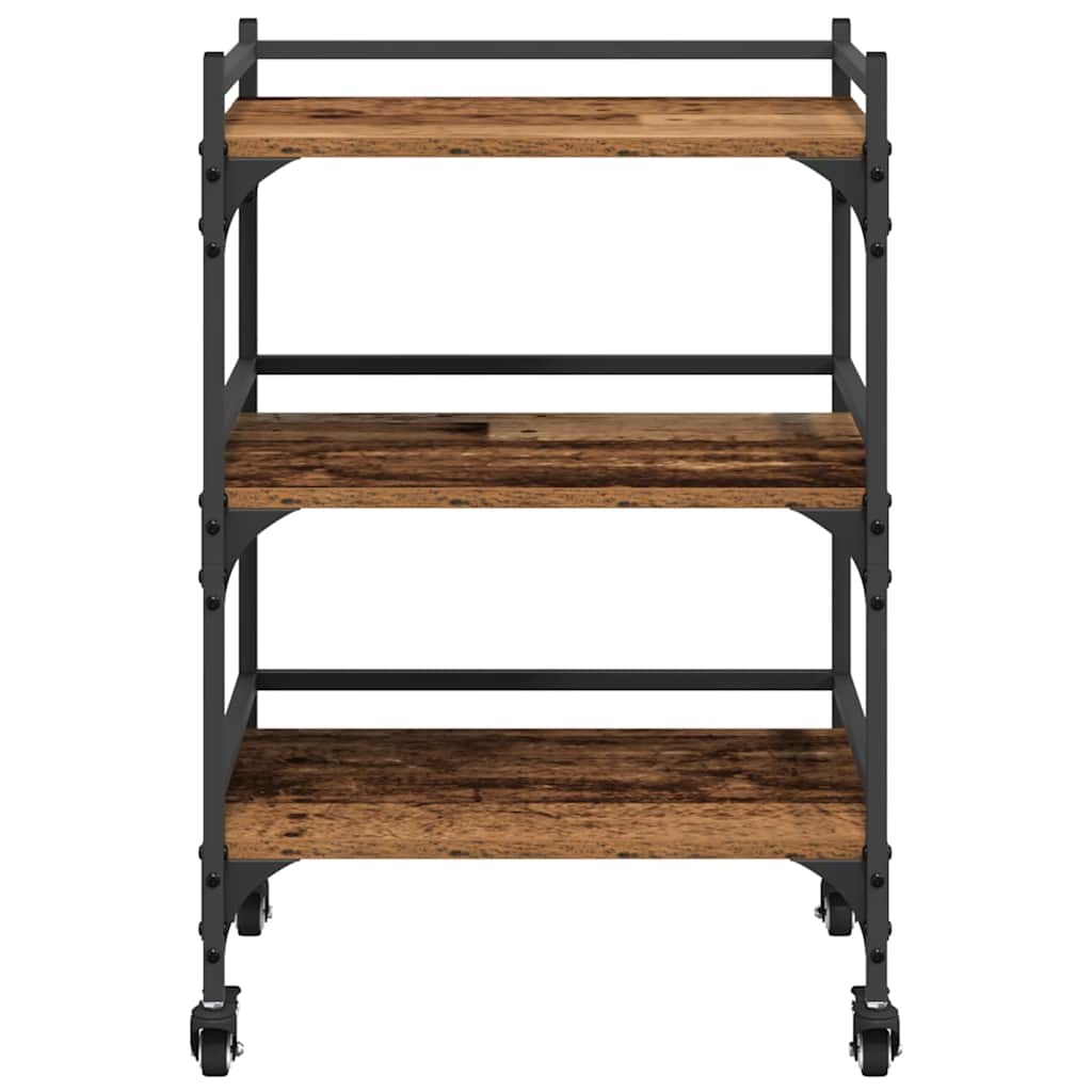Keuken Trolley Oud Hout 50 x 35 x 75.5 cm Bewerkt hout