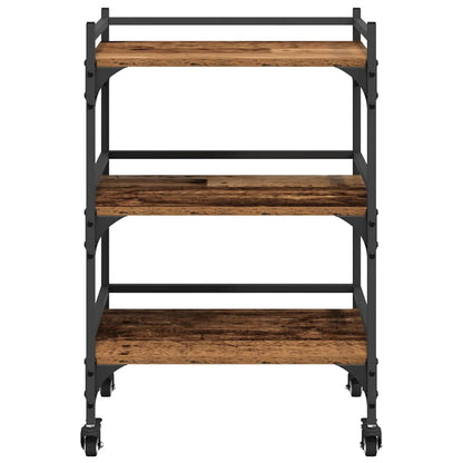 Keuken Trolley Oud Hout 50 x 35 x 75.5 cm Bewerkt hout