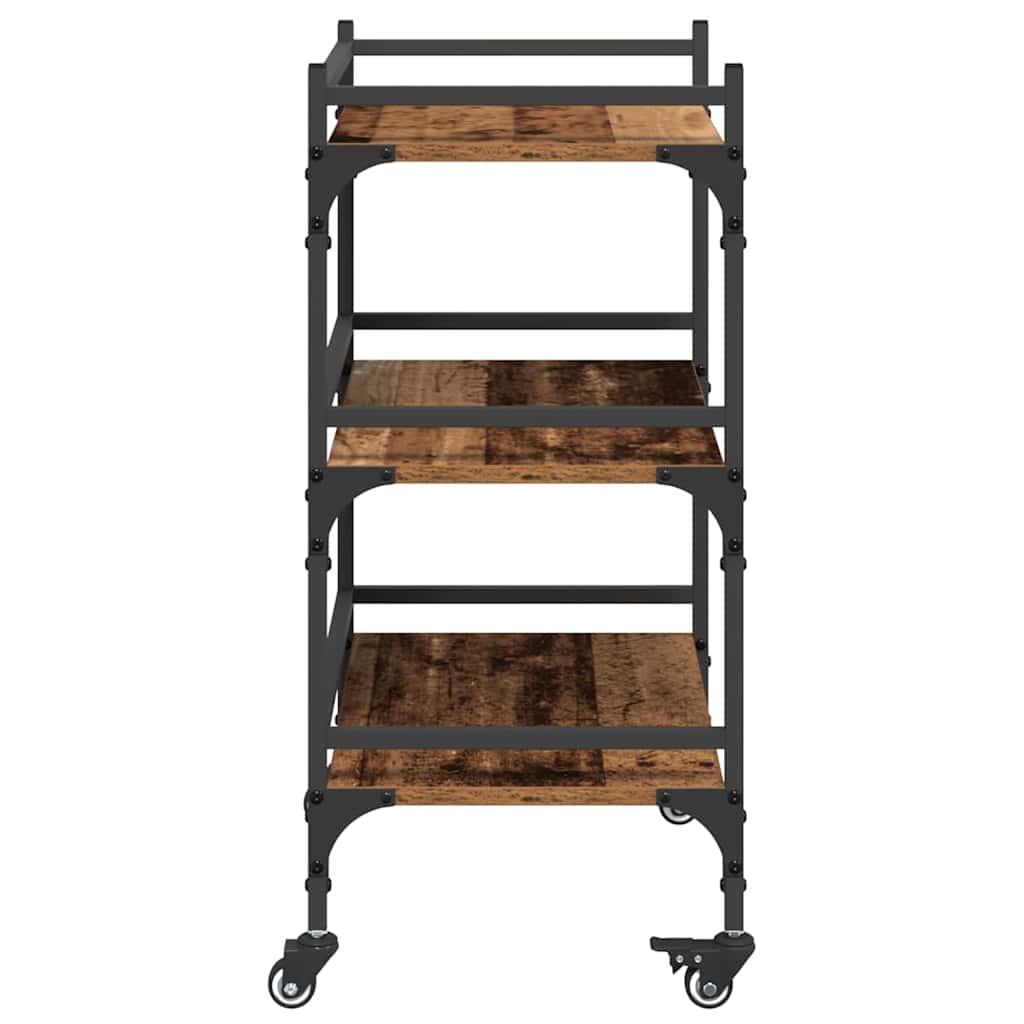 Keuken Trolley Oud Hout 50 x 35 x 75.5 cm Bewerkt hout