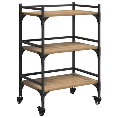 Keuken Trolley Artisan Eiken 50 x 35 x 75.5 cm Bewerkt hout