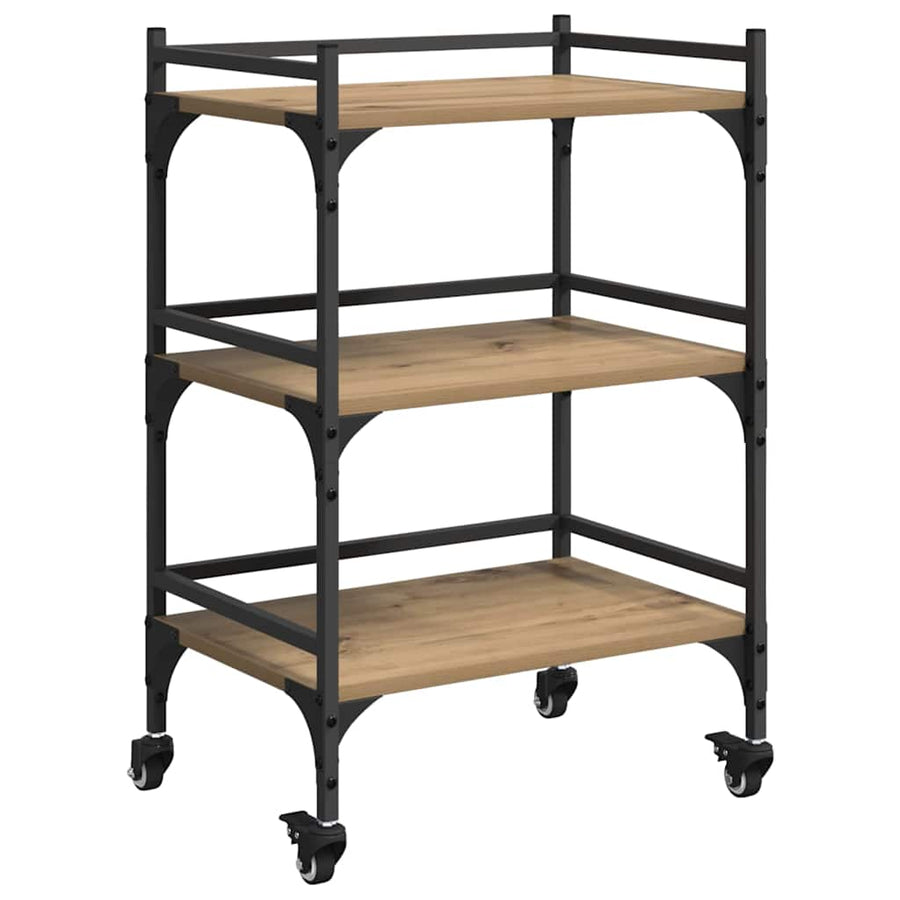 Keuken Trolley Artisan Eiken 50 x 35 x 75.5 cm Bewerkt hout