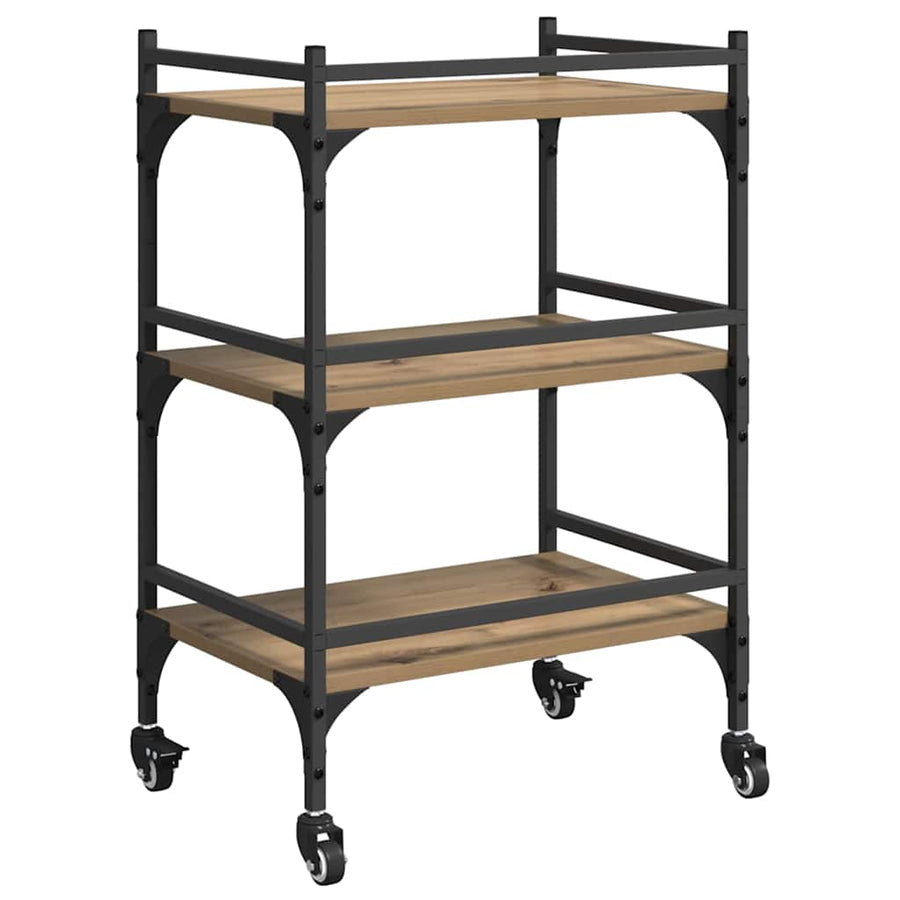 Keuken Trolley Artisan Eiken 50 x 35 x 75.5 cm Bewerkt hout