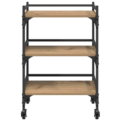 Keuken Trolley Artisan Eiken 50 x 35 x 75.5 cm Bewerkt hout