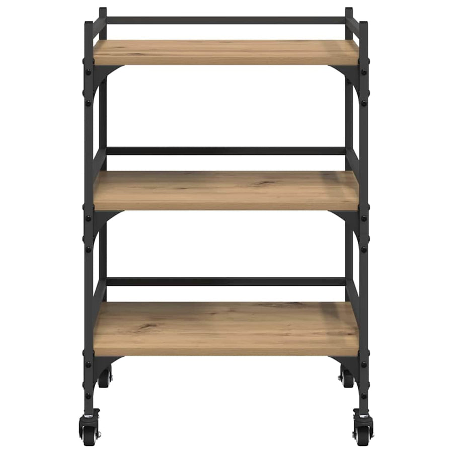 Keuken Trolley Artisan Eiken 50 x 35 x 75.5 cm Bewerkt hout