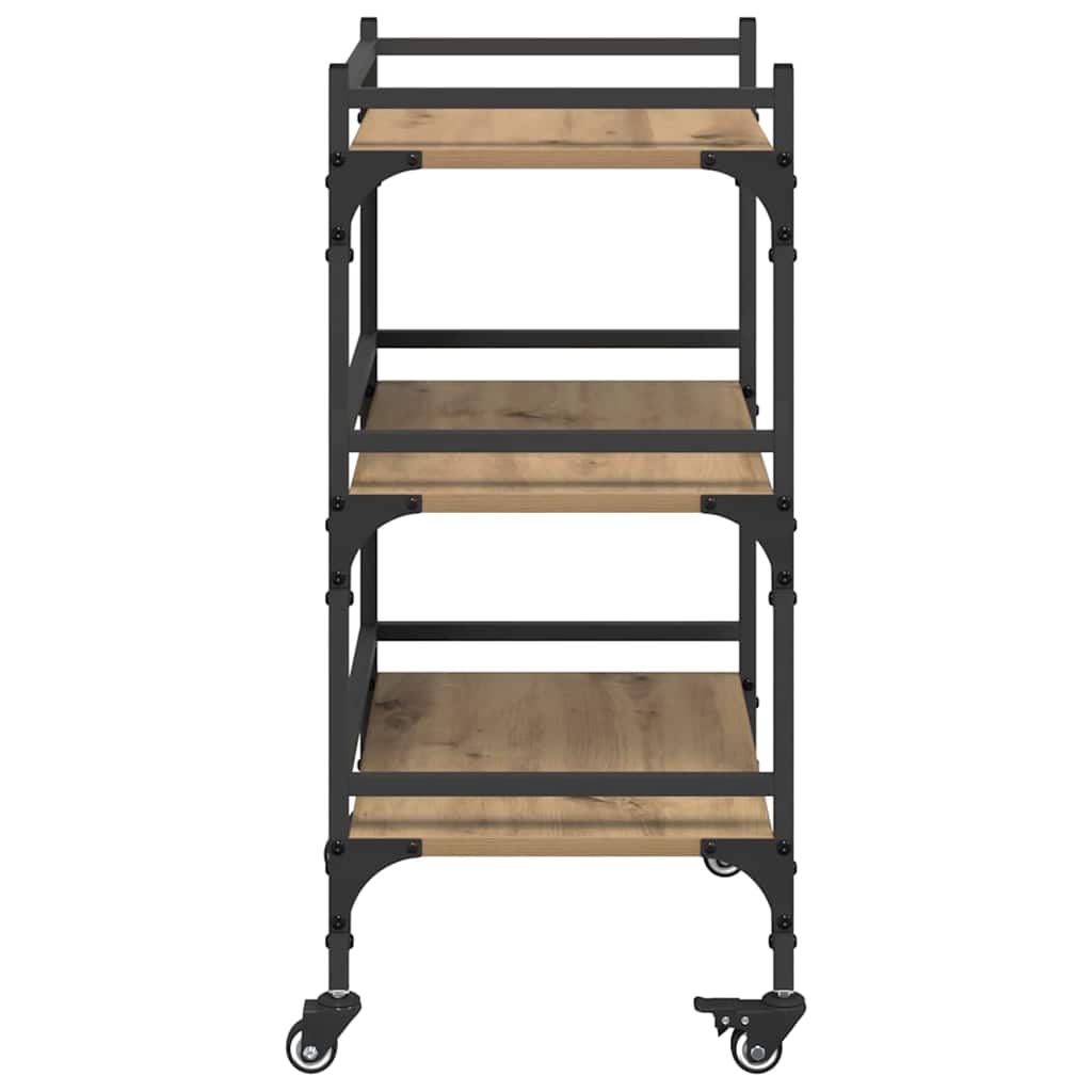 Keuken Trolley Artisan Eiken 50 x 35 x 75.5 cm Bewerkt hout