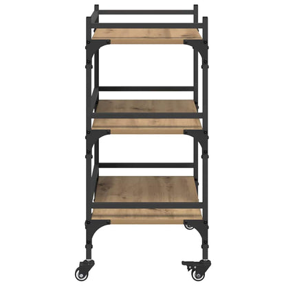 Keuken Trolley Artisan Eiken 50 x 35 x 75.5 cm Bewerkt hout