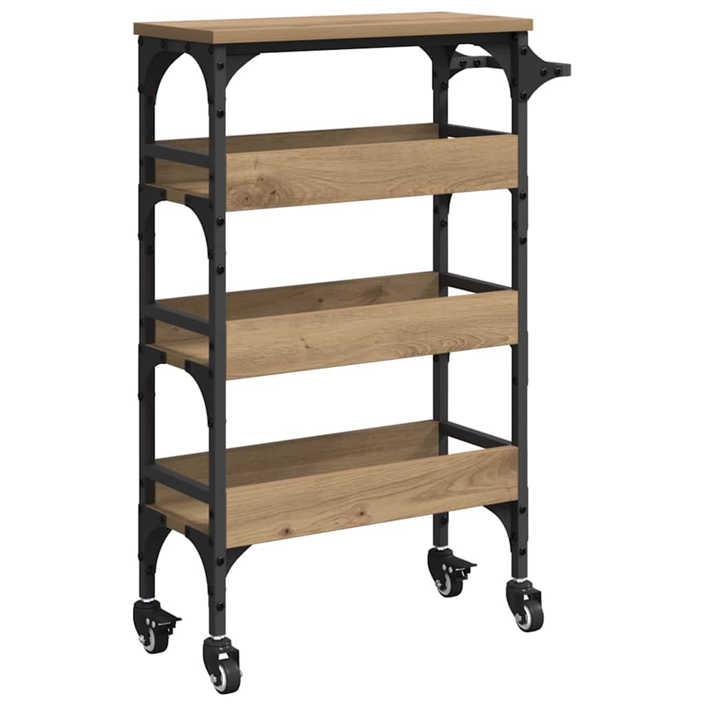 Keuken Trolley Artisan Eiken 53 x 20 x 76 cm Bewerkt hout
