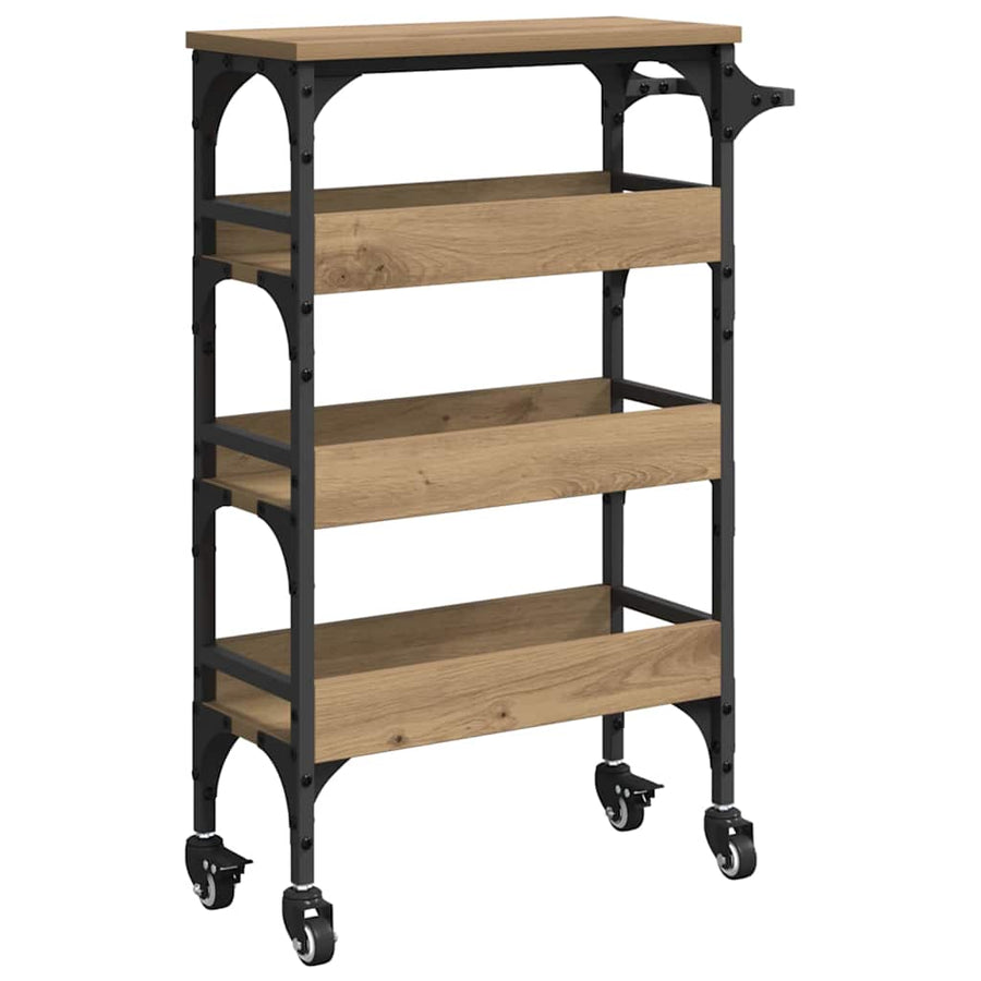 Keuken Trolley Artisan Eiken 53 x 20 x 76 cm Bewerkt hout