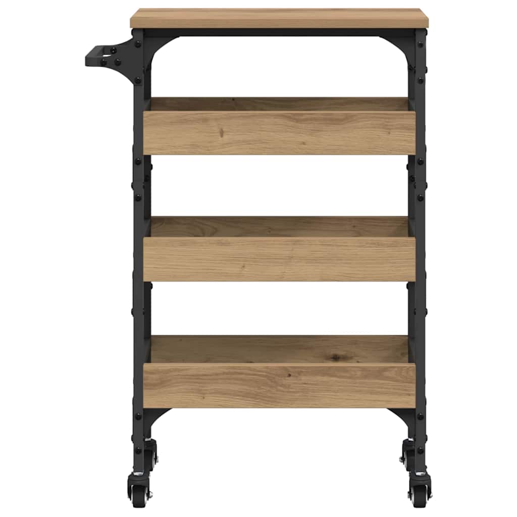 Keuken Trolley Artisan Eiken 53 x 20 x 76 cm Bewerkt hout