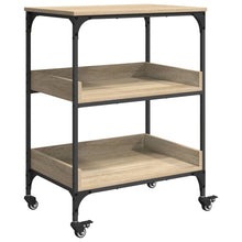 Keuken Trolley Sonoma Eiken 60 x 41 x 80,5 cm Bewerkt hout