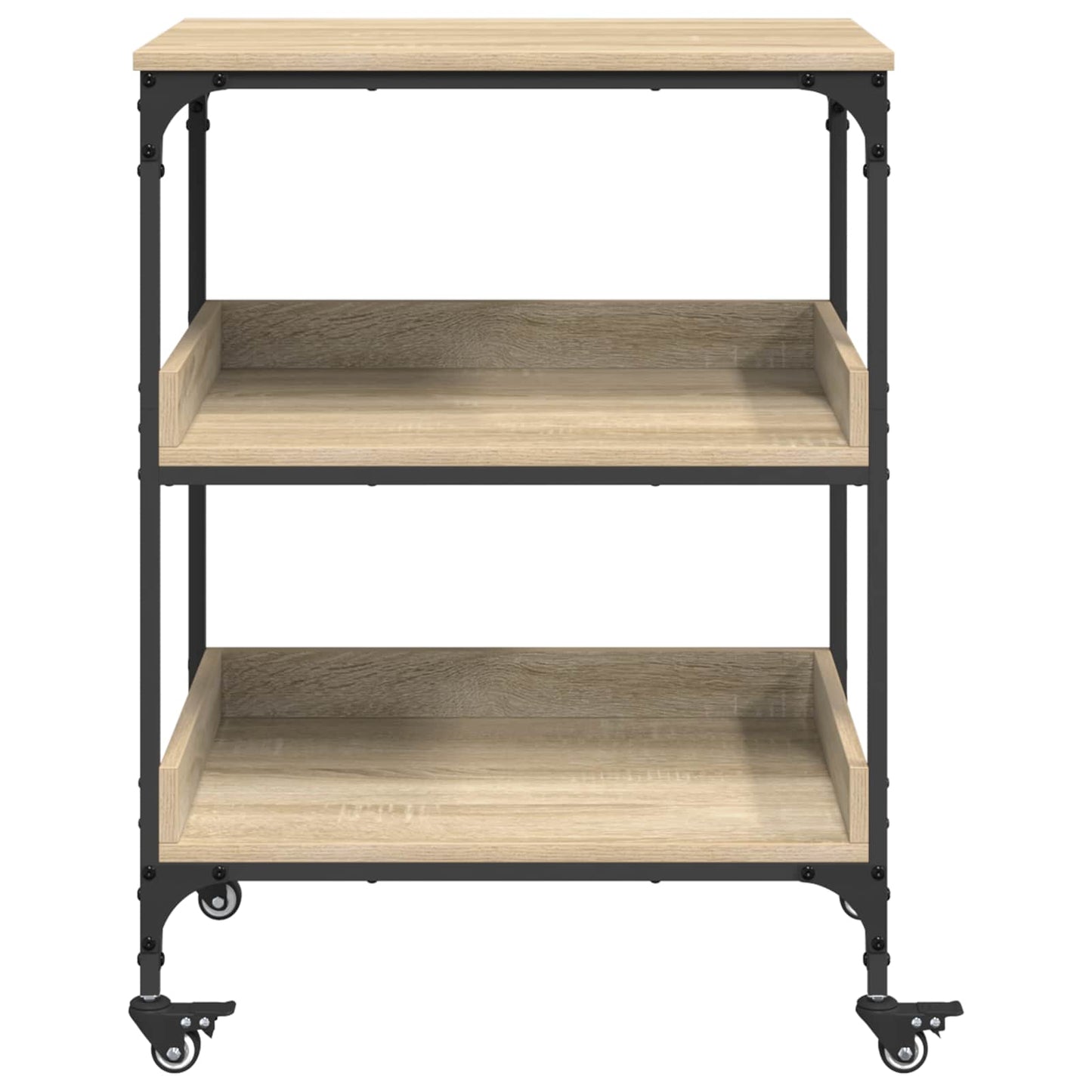 Keuken Trolley Sonoma Eiken 60 x 41 x 80,5 cm Bewerkt hout
