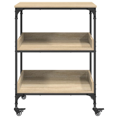 Keuken Trolley Sonoma Eiken 60 x 41 x 80,5 cm Bewerkt hout