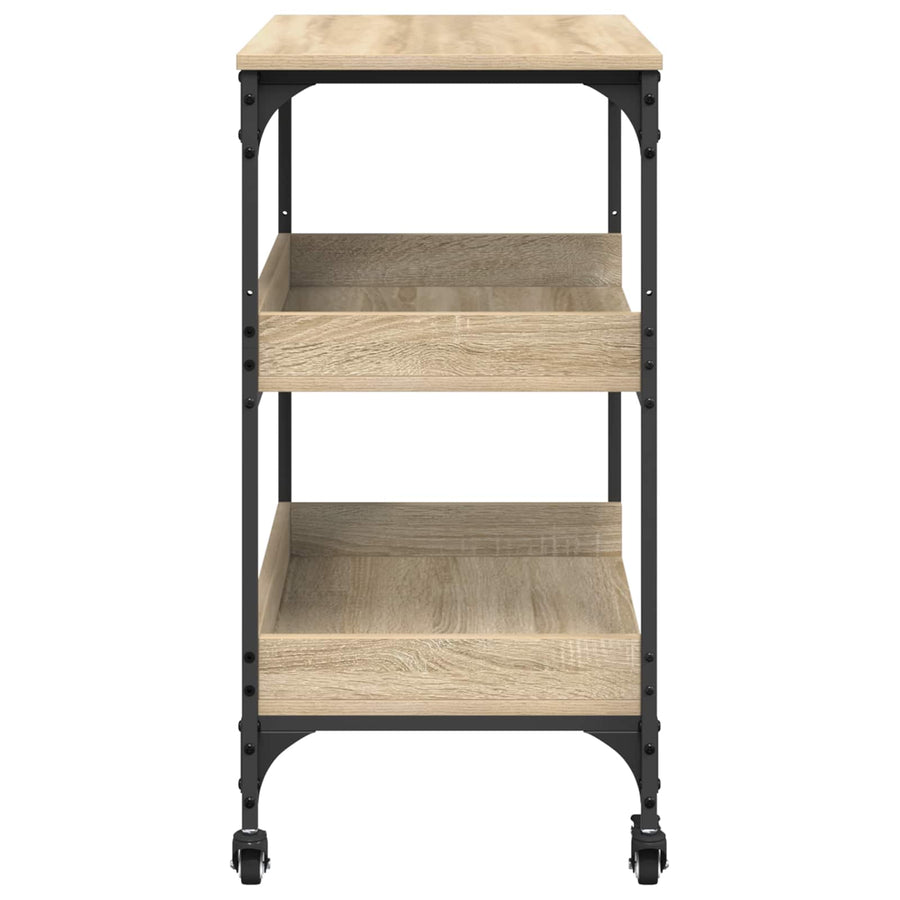 Keuken Trolley Sonoma Eiken 60 x 41 x 80,5 cm Bewerkt hout