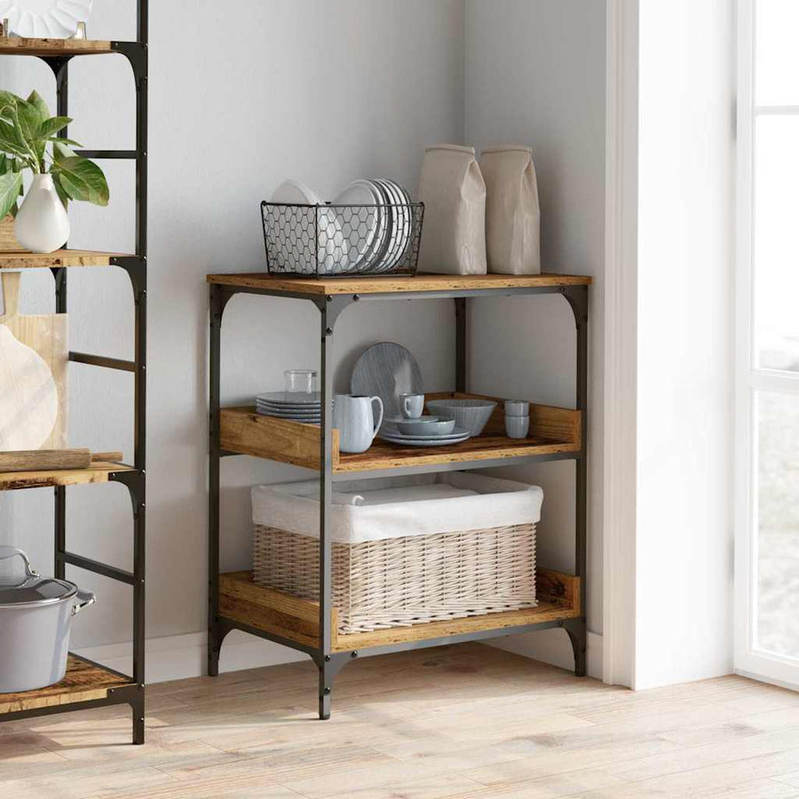 Keuken Trolley Oud Hout 60 x 41 x 80.5 cm Bewerkt hout
