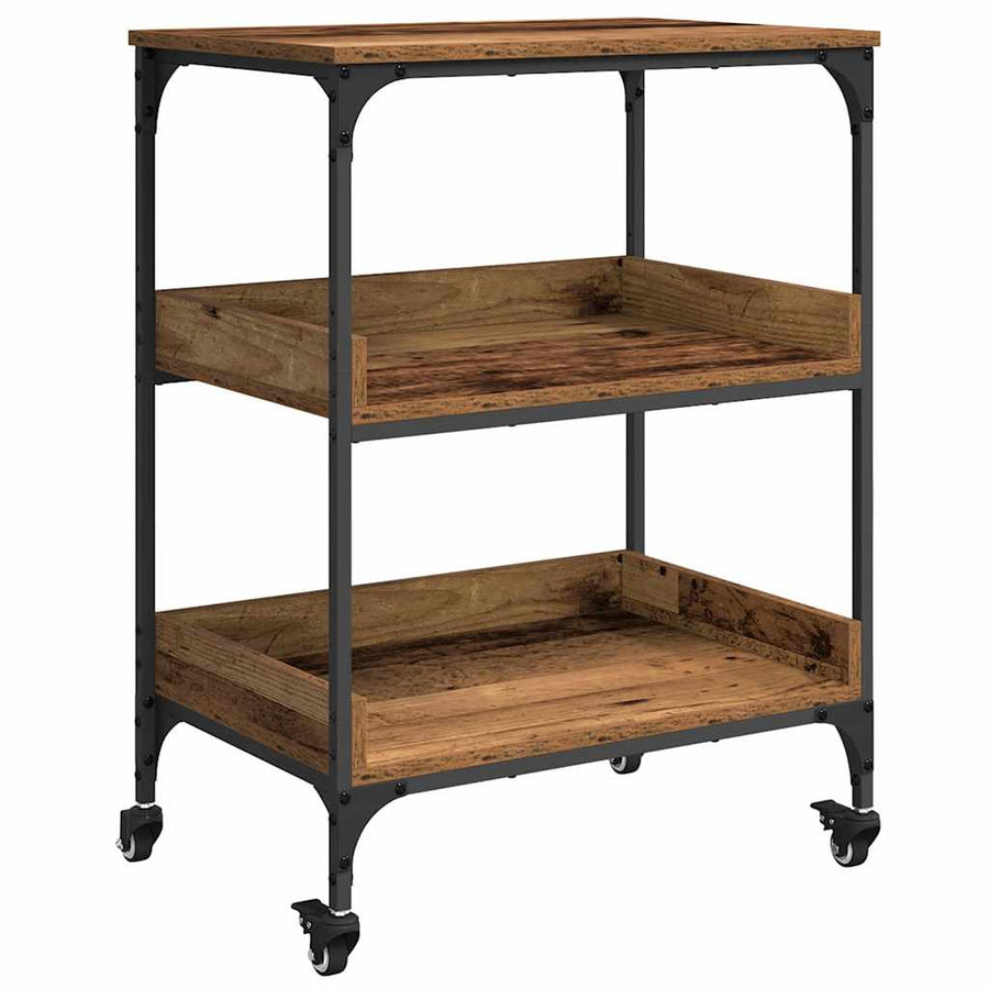 Keuken Trolley Oud Hout 60 x 41 x 80.5 cm Bewerkt hout
