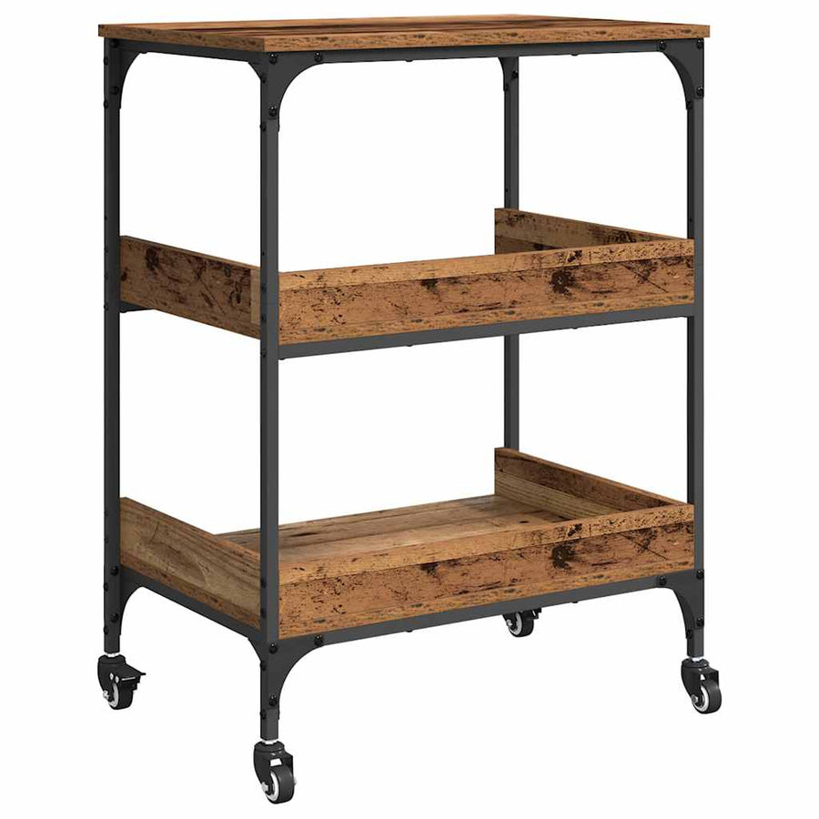 Keuken Trolley Oud Hout 60 x 41 x 80.5 cm Bewerkt hout