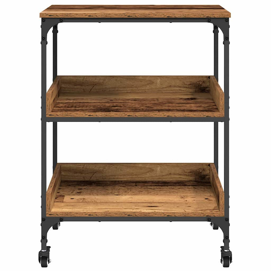 Keuken Trolley Oud Hout 60 x 41 x 80.5 cm Bewerkt hout