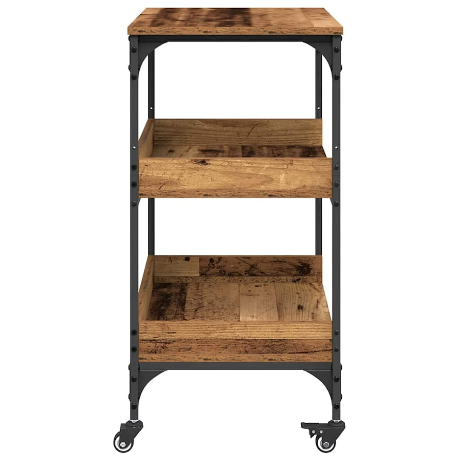 Keuken Trolley Oud Hout 60 x 41 x 80.5 cm Bewerkt hout