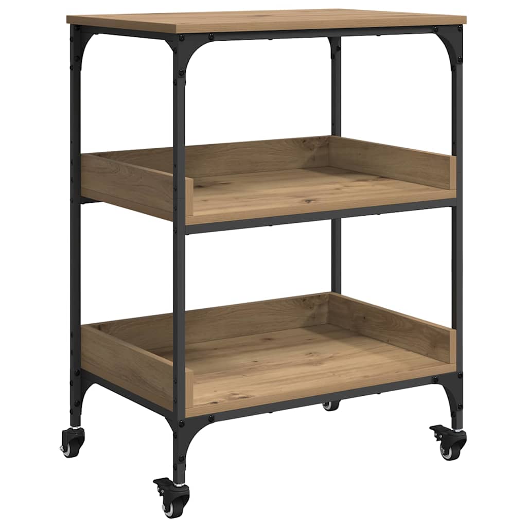 Keuken Trolley Artisan Eiken 60 x 41 x 80.5 cm Bewerkt hout