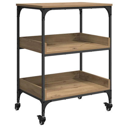Keuken Trolley Artisan Eiken 60 x 41 x 80.5 cm Bewerkt hout
