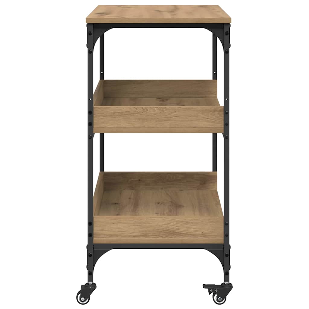 Keuken Trolley Artisan Eiken 60 x 41 x 80.5 cm Bewerkt hout