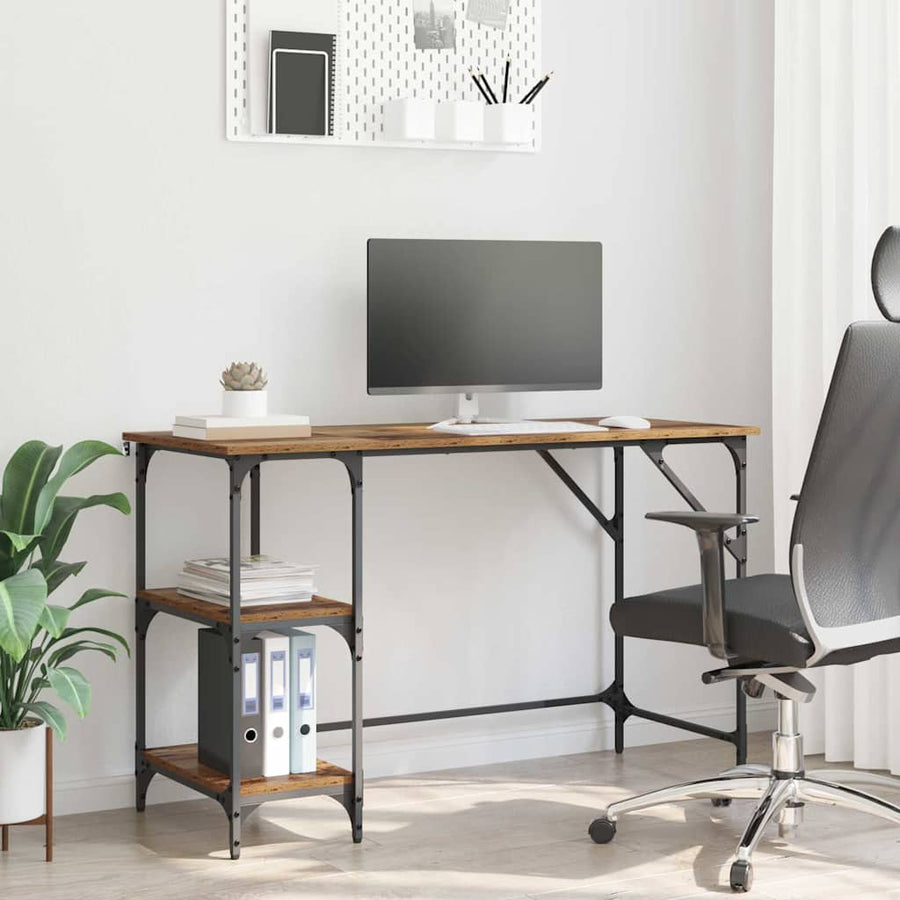 Bureau Oud Hout 120 x 50 x 75 cm Bewerkt hout