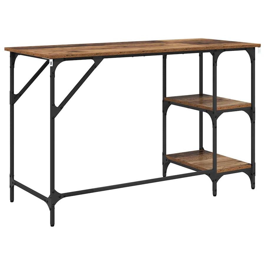 Bureau Oud Hout 120 x 50 x 75 cm Bewerkt hout