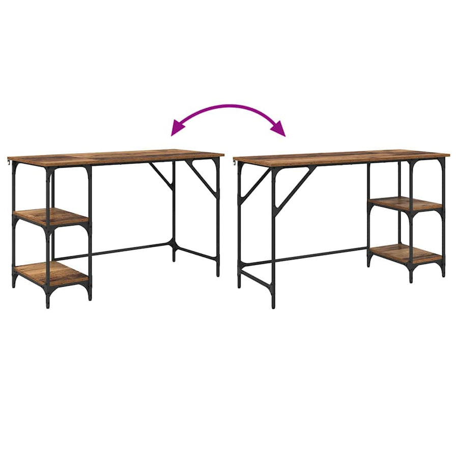 Bureau Oud Hout 120 x 50 x 75 cm Bewerkt hout
