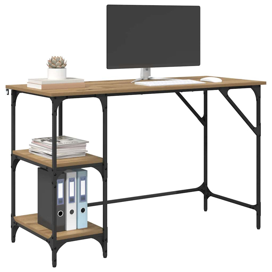 Bureau Artisan Eiken 120 x 50 x 75 cm Bewerkt hout