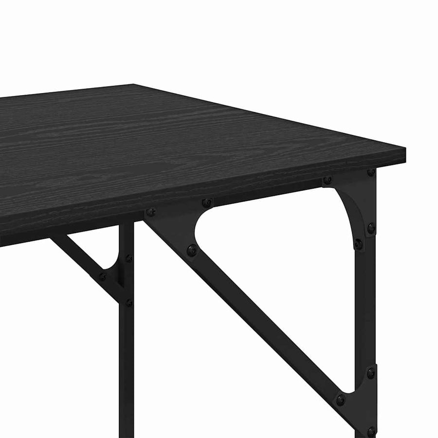 Bureau Zwart Eiken 120 x 50 x 75 cm Bewerkt hout