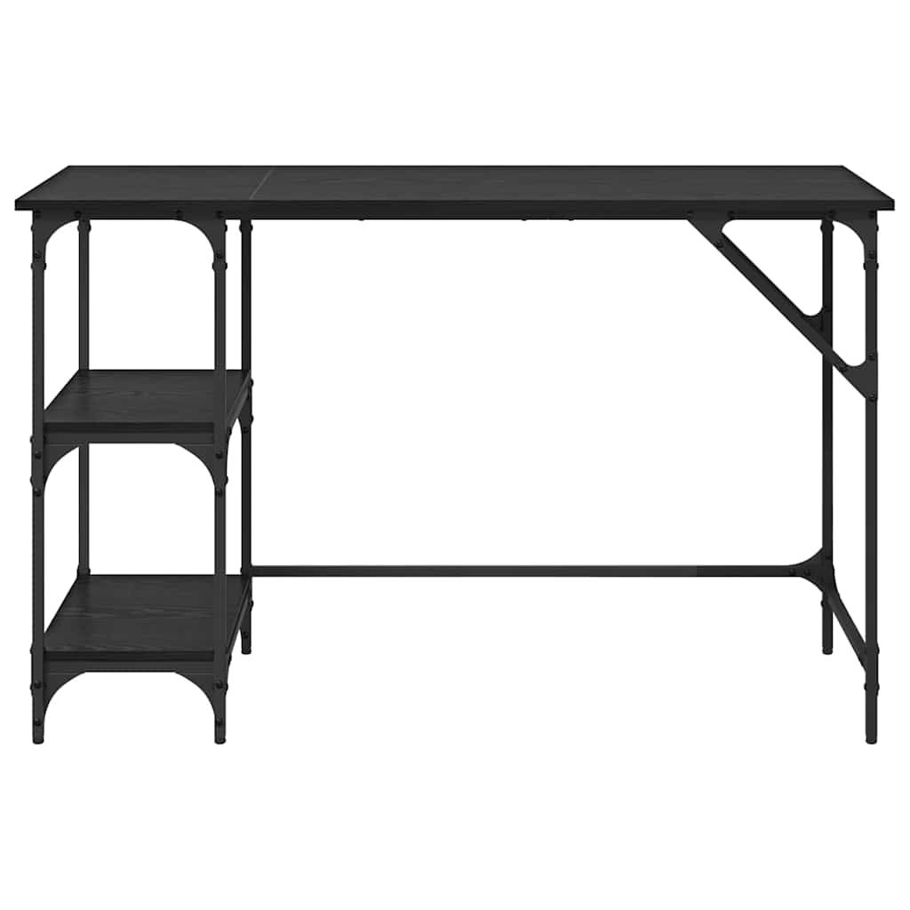 Bureau Zwart Eiken 120 x 50 x 75 cm Bewerkt hout