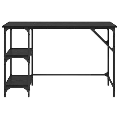 Bureau Zwart Eiken 120 x 50 x 75 cm Bewerkt hout