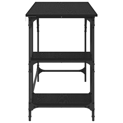Bureau Zwart Eiken 120 x 50 x 75 cm Bewerkt hout
