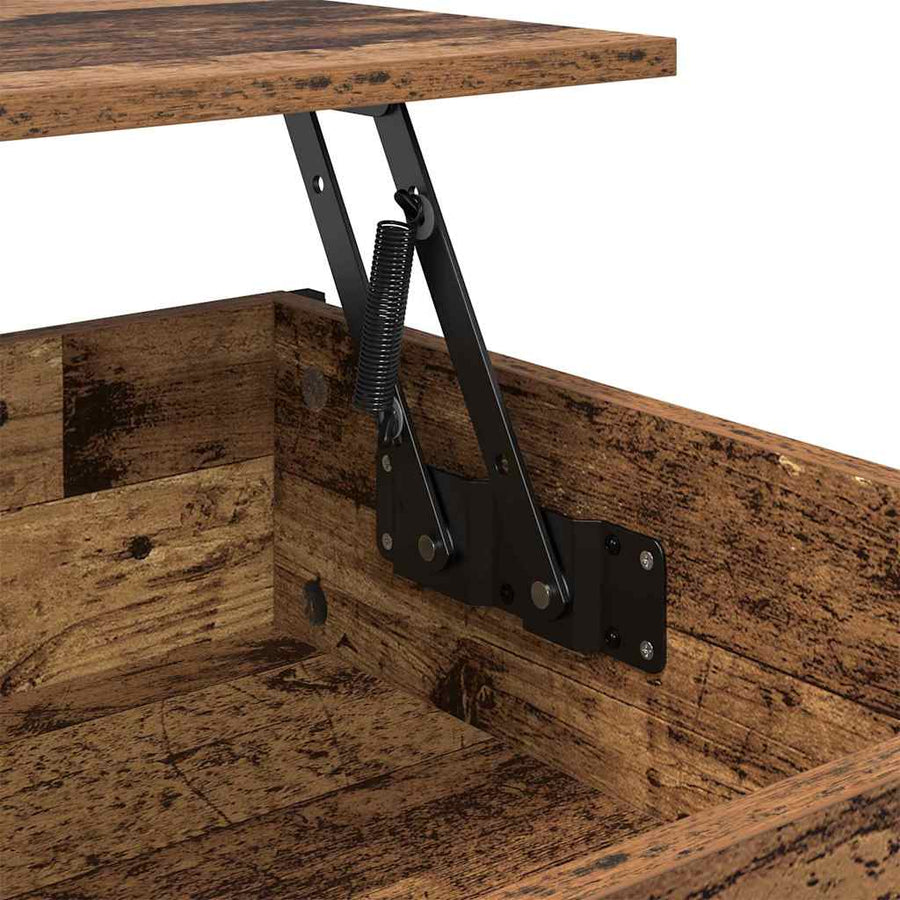 Salontafel Oud hout 100 x 55 x 50 cm Bewerkt hout