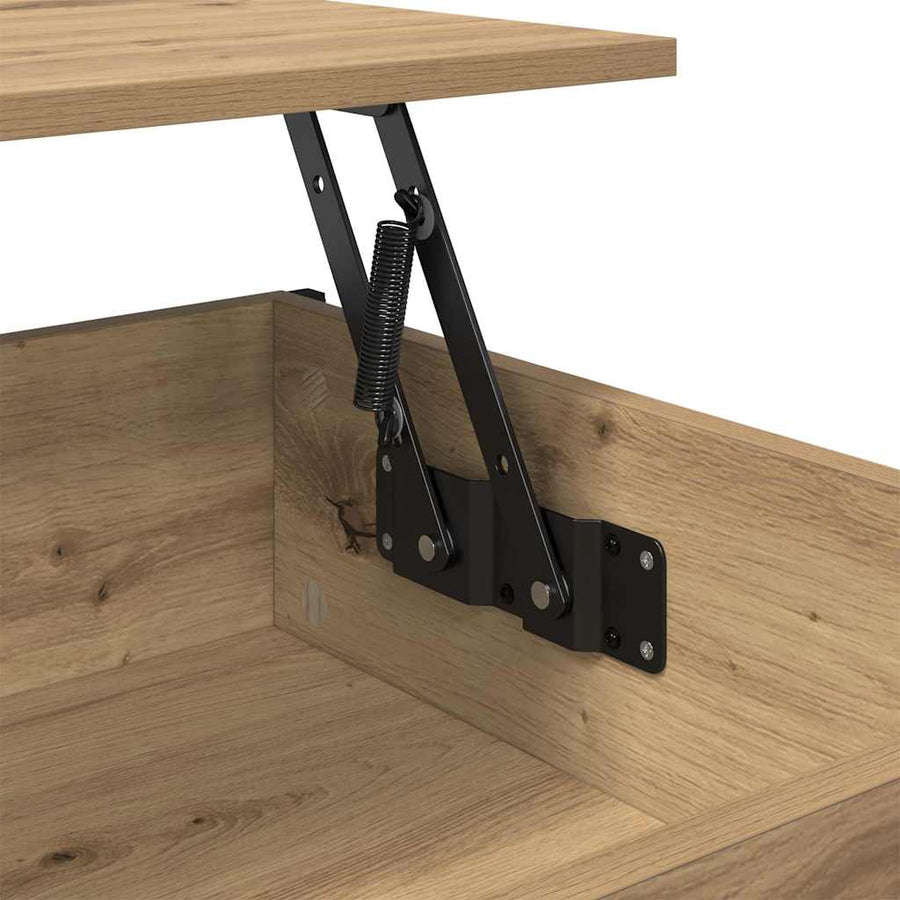 Salontafel artisanaal eikenkleurig 100 x 55 x 50 cm