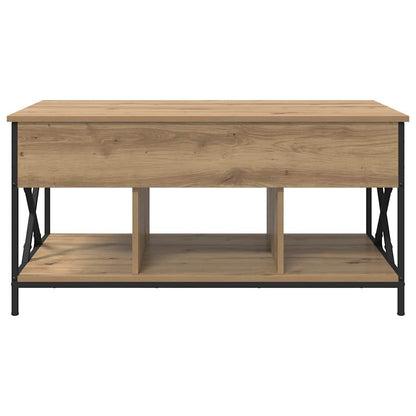 Salontafel artisanaal eikenkleurig 100 x 55 x 50 cm