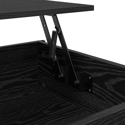 Salontafel Zwart eiken 100 x 55 x 50 cm Bewerkt hout