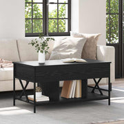 Salontafel zwart eiken 100x55x48.5 cm bewerkt hout