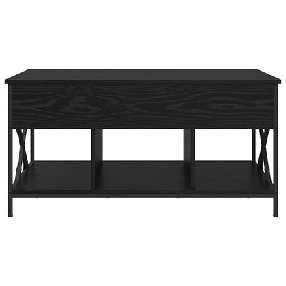 Salontafel Zwart eiken 100 x 55 x 50 cm Bewerkt hout