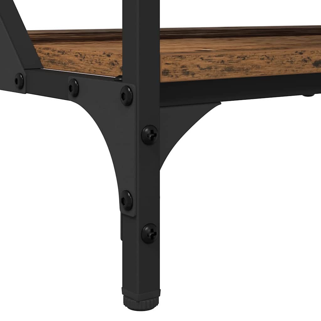 Salontafel Oud Hout 70x50x50cm Bewerkt hout