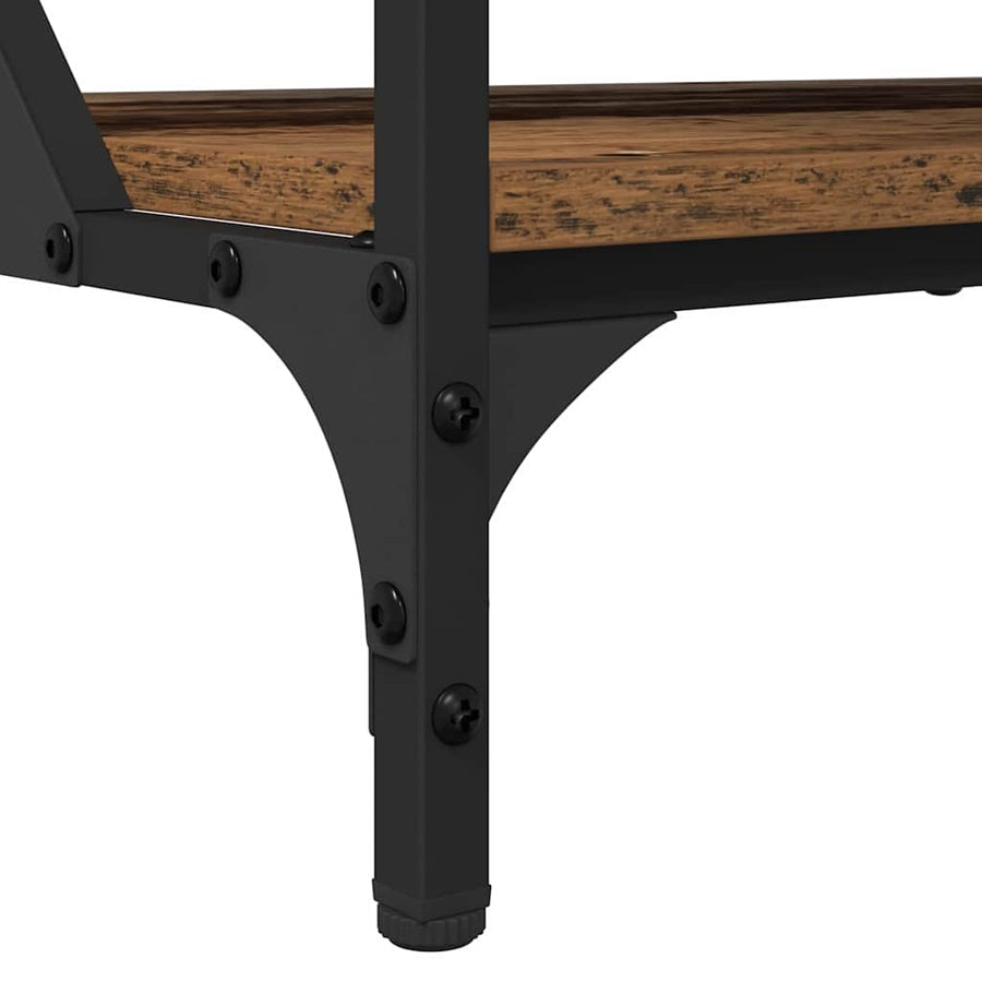 Salontafel Oud Hout 70x50x50cm Bewerkt hout