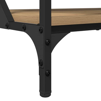 Salontafel Artisan Eiken 70x50x50cm Bewerkt hout