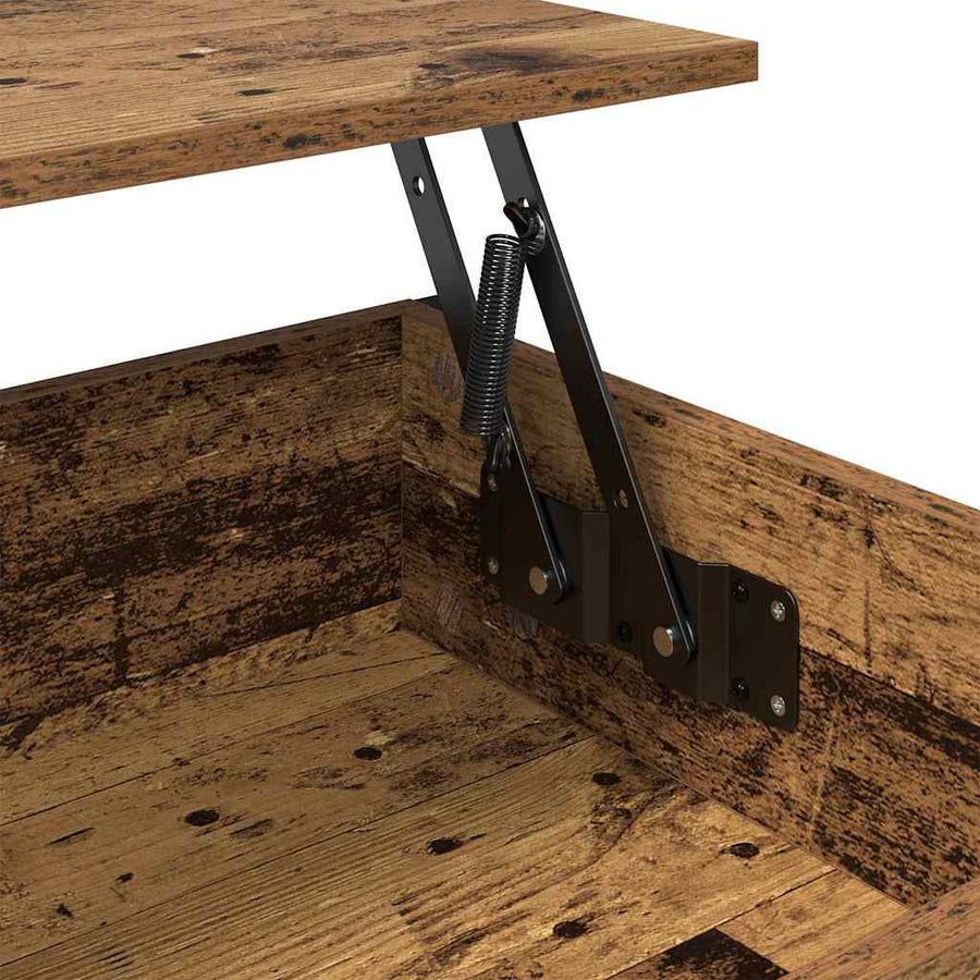 Salontafel Oud Hout 100 x 50 x 50 cm Bewerkt hout