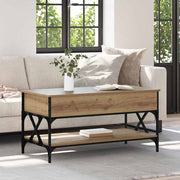Salontafel artisan eiken 100x50x50 cm