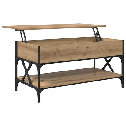 Salontafel Artisan Eiken 100 x 50 x 50 cm Bewerkt hout