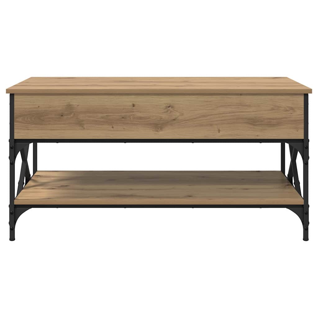 Salontafel Artisan Eiken 100 x 50 x 50 cm Bewerkt hout