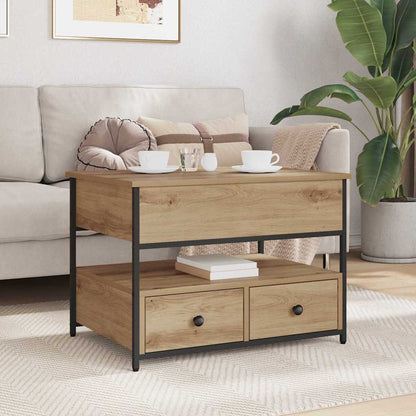 Salontafel Artisan Eiken 70 x 50 x 54,5 cm Bewerkt hout